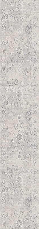 Hall & Stair Runner Rugs Castilla 3530-190 Runner Lt. Grey - Grey & Black - Charcoal Machine Made Rug