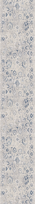 Hall & Stair Runners Castilla 3530-950 Runner Lt. Grey - Grey & Lt. Blue - Blue Machine Made Rug