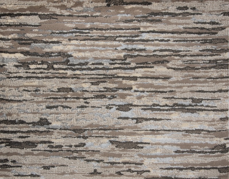 Custom Rugs, Runners & Rounds Atwater Mocha Lt. Gold - Gold & Lt. Grey - Grey Machine Made Rug