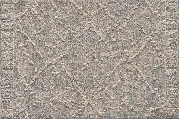 Hall & Stair Runner Rugs Infinite Trellis IFT56 Tourmaline Lt. Blue - Blue & Camel - Taupe Machine Made Rug
