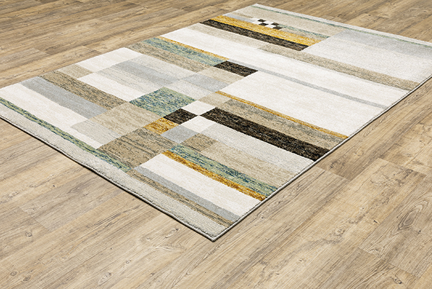 Casual & Solid Rugs Strada STR07 Camel - Taupe & Multi Machine Made Rug