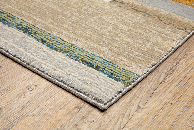 Casual & Solid Rugs Strada STR07 Camel - Taupe & Multi Machine Made Rug