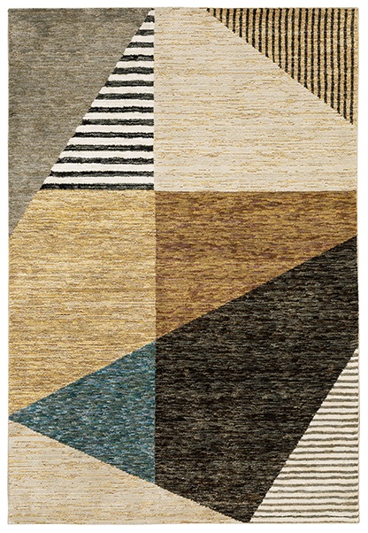 Casual & Solid Rugs Strada STR10 Camel - Taupe & Multi Machine Made Rug