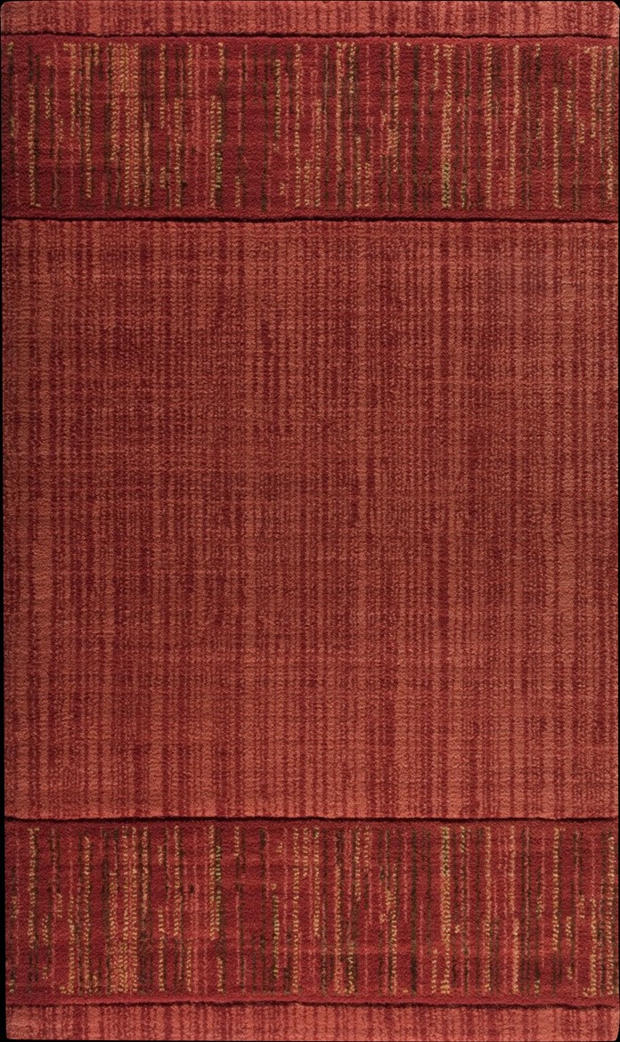 Hall & Stair Runner Rugs GRAND TEXTURES PT44-CAYEN Red - Burgundy Machine Made Rug