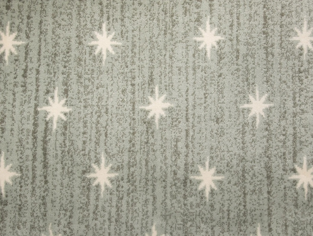 Custom & Wall to Wall Stargazer Seaglass Aqua - Lt.Green & Ivory - Beige Machine Made Rug