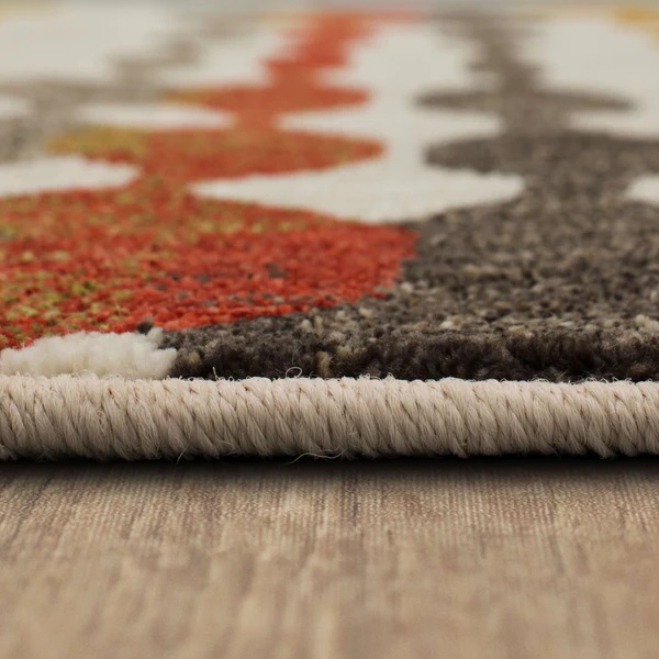 Contemporary Rugs & Transitional Rugs Expressions Acoustic Ginger - By Scott Living 91821-20048 Ivory - Beige & Rust - Orange Machine Made Rug