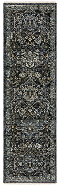 Traditional & Oriental Rugs Aberdeen 533K Medium Blue - Navy Machine Made Rug