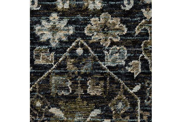 Traditional & Oriental Rugs Aberdeen 533K Medium Blue - Navy Machine Made Rug