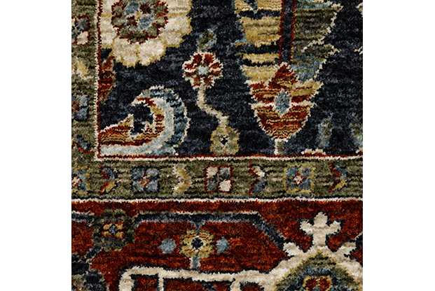 Traditional & Oriental Rugs Aberdeen 752W Lt. Grey - Grey & Red - Burgundy Machine Made Rug