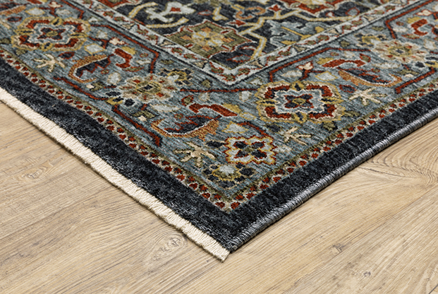 Traditional & Oriental Rugs Aberdeen 7922D Medium Blue - Navy Machine Made Rug