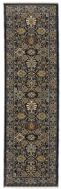 Traditional & Oriental Rugs Aberdeen 7922D Medium Blue - Navy Machine Made Rug