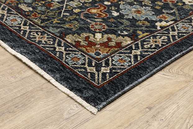 Traditional & Oriental Rugs Aberdeen 6B Medium Blue - Navy & Multi Machine Made Rug