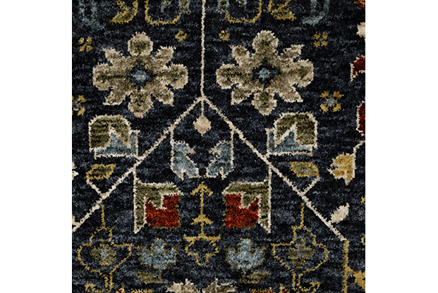 Traditional & Oriental Rugs Aberdeen 6B Medium Blue - Navy & Multi Machine Made Rug