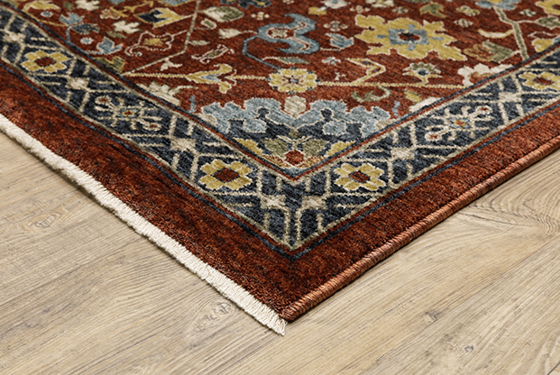 Traditional & Oriental Rugs Aberdeen 6R Red - Burgundy & Multi Machine Made Rug