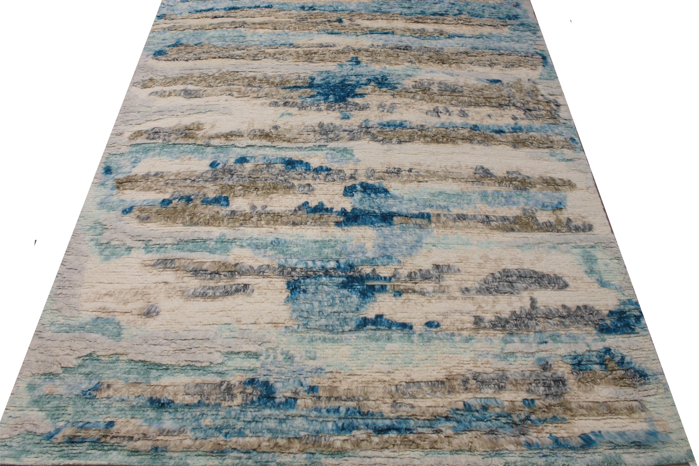 Shag Rugs Shag 027427 Lt. Blue - Blue & Multi Hand Woven Rug