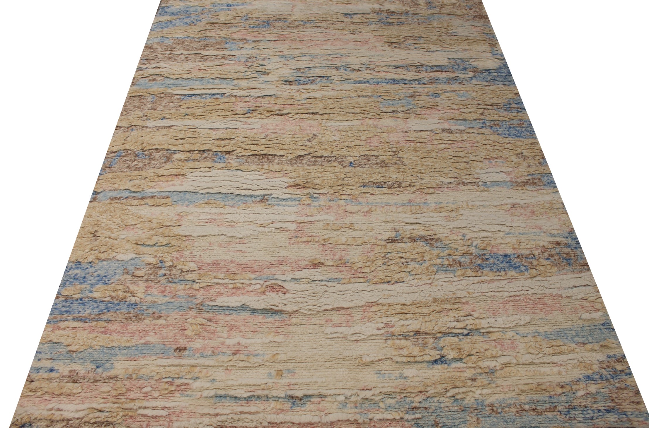 Contemporary & Modern Rugs Shag 027426 Multi & Other Hand Woven Rug