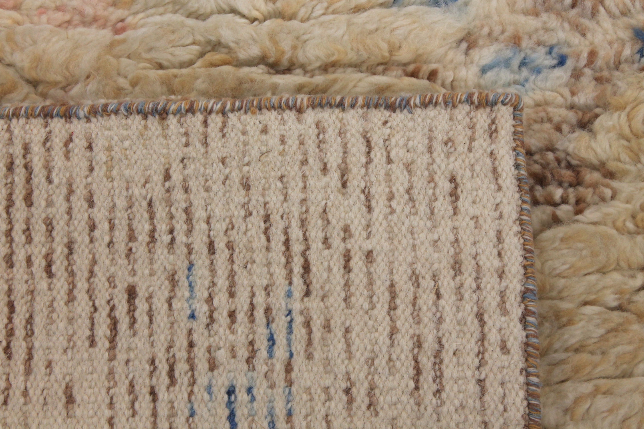 Contemporary & Modern Rugs Shag 027426 Multi & Other Hand Woven Rug