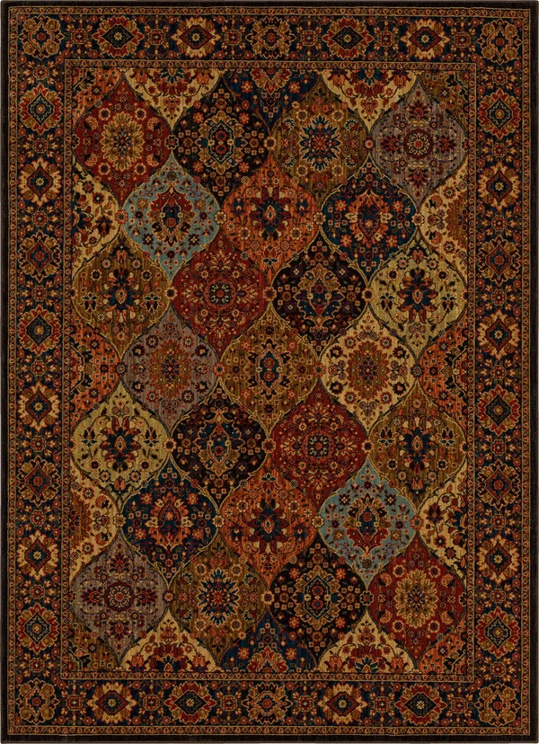 Traditional & Oriental Rugs Spice Market Levant Multi 90669/90097 Lt. Brown - Chocolate & Multi Machine Made Rug