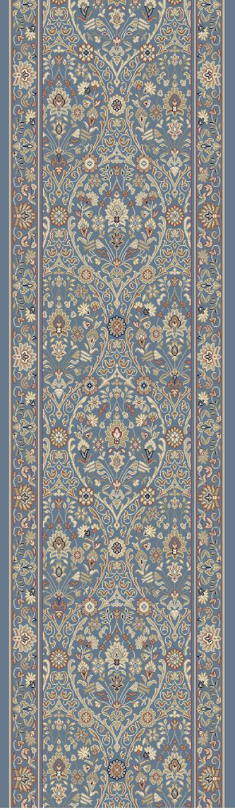 Hall & Stair Runner Rugs Brilliant 7278-900 Lt. Blue - Blue Machine Made Rug