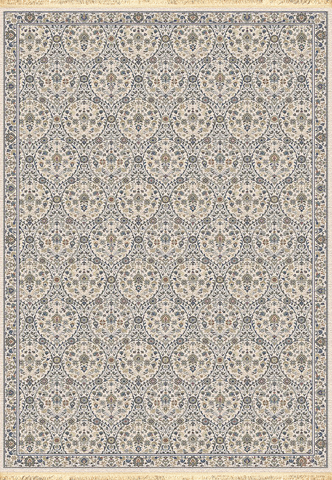 Traditional & Oriental Rugs Brilliant Rug 7278-101 Ivory - Beige Machine Made Rug