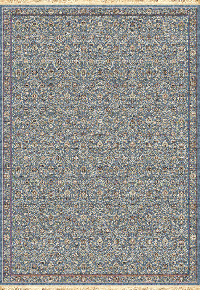 Traditional & Oriental Rugs Brilliant Rug 7278-900 Rug Lt. Blue - Blue Machine Made Rug