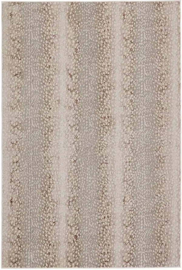 Contemporary & Modern Rugs Catalyst CTY14 Lt. Gold - Gold & Ivory - Beige Machine Made Rug