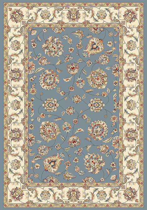 Traditional & Oriental Rugs Ancient Garden 57365-5464 Lt. Blue - Blue & Ivory - Beige Machine Made Rug