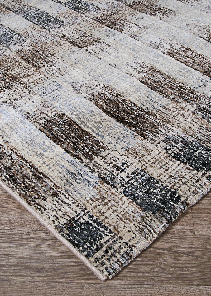 Contemporary Rugs & Transitional Rugs Easton Skyscraper  Bone-Naturals 6347/4343 Lt. Brown - Chocolate & Lt. Grey - Grey Machine Made Rug
