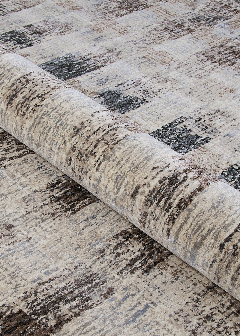 Contemporary Rugs & Transitional Rugs Easton Skyscraper  Bone-Naturals 6347/4343 Lt. Brown - Chocolate & Lt. Grey - Grey Machine Made Rug
