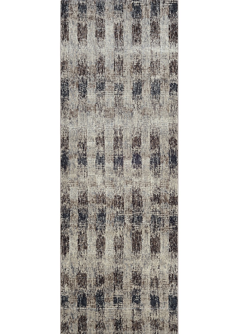 Contemporary & Transitional Rugs Easton Skyscraper  Bone-Naturals 6347/4343 Lt. Brown - Chocolate & Lt. Grey - Grey Machine Made Rug