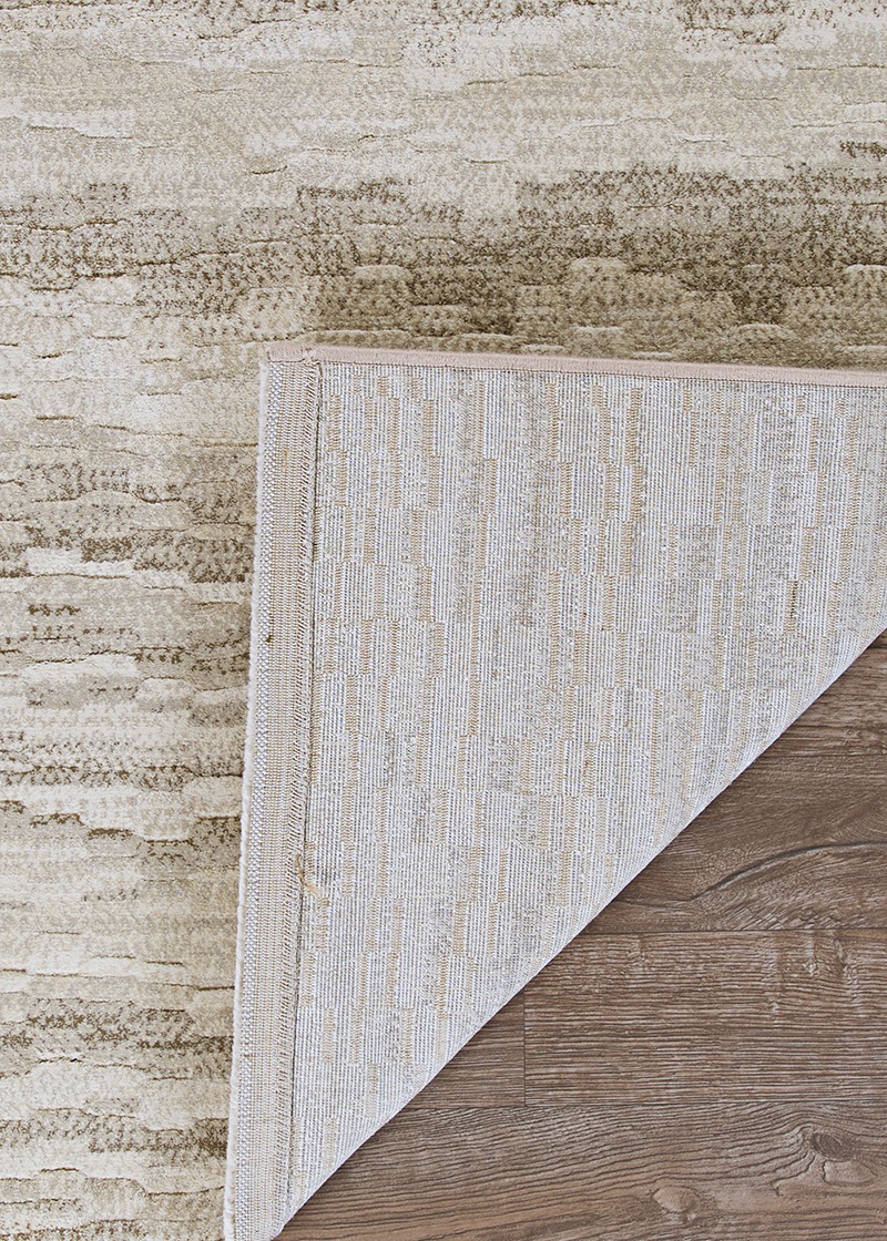 Contemporary & Transitional Rugs Easton Shimmering  Earthtones-Multi 6398/0745 Lt. Grey - Grey & Camel - Taupe Machine Made Rug