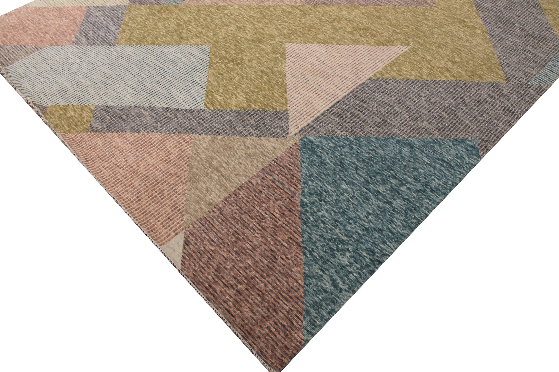 Contemporary Rugs & Transitional Rugs EDGE 027554 Multi Hand Knotted Rug