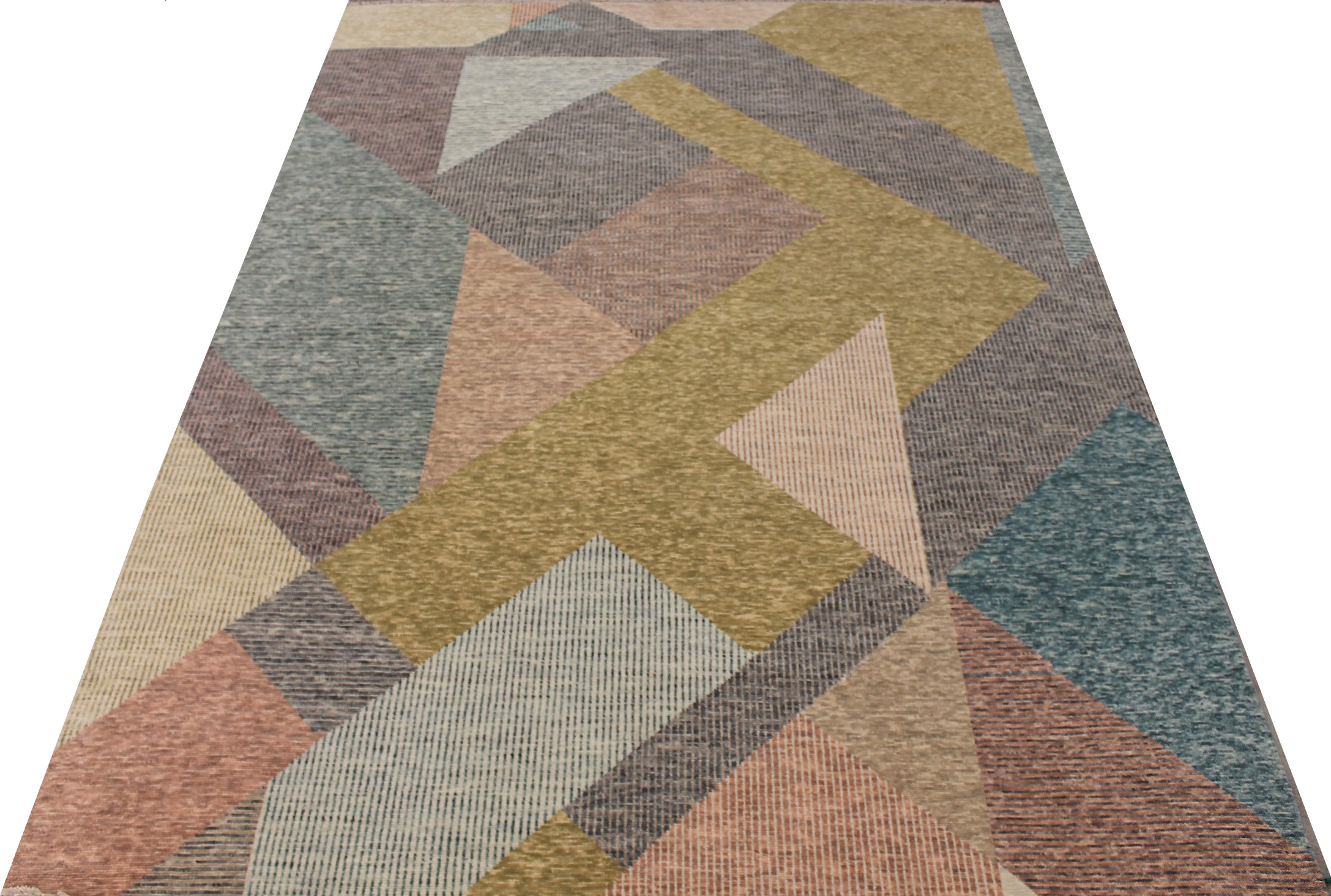 Contemporary Rugs & Transitional Rugs EDGE 027554 Multi Hand Knotted Rug