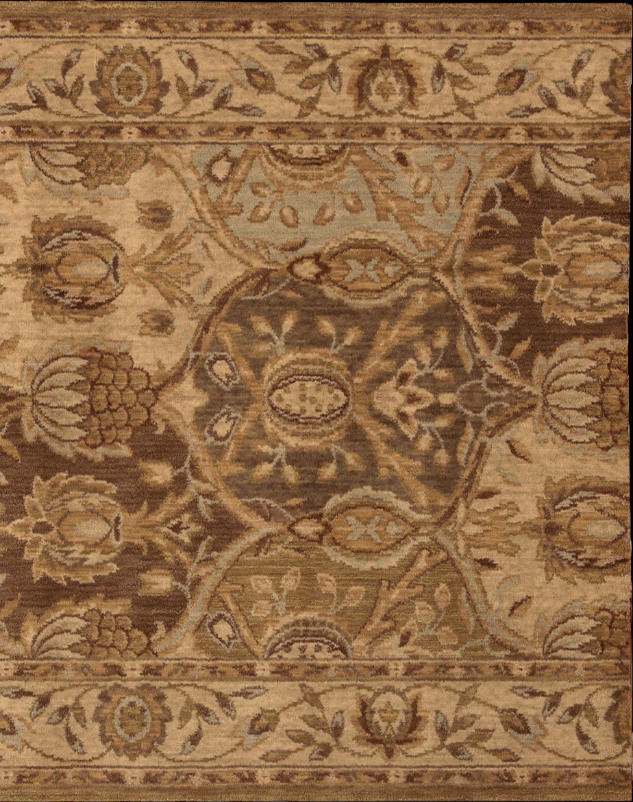 Hall & Stair Runners  GRAND PARTERRE PT04-GOLD Multi & Ivory - Beige Machine Made Rug