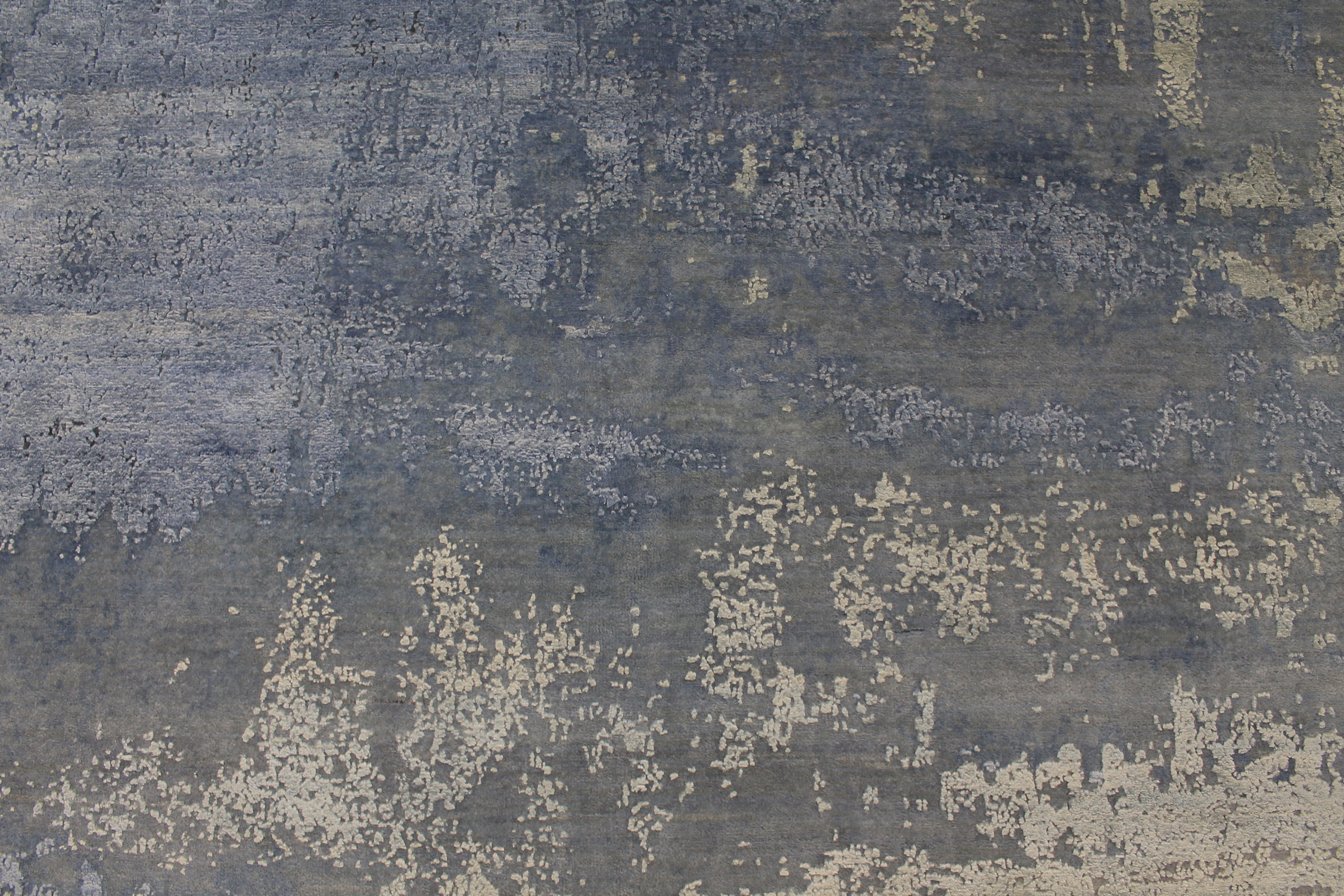 Contemporary Rugs & Transitional Rugs FINE SPLASH 027474 Lt. Blue - Blue & Lt. Grey - Grey Hand Knotted Rug