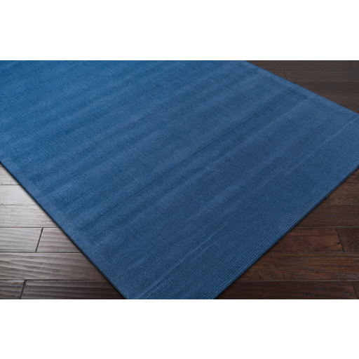 Casual Rugs & Solid Rugs Mystique M-330  Medium Blue - Navy Hand Loomed Rug