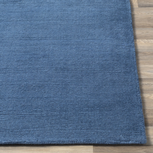 Casual Rugs & Solid Rugs Mystique M-330  Medium Blue - Navy Hand Loomed Rug
