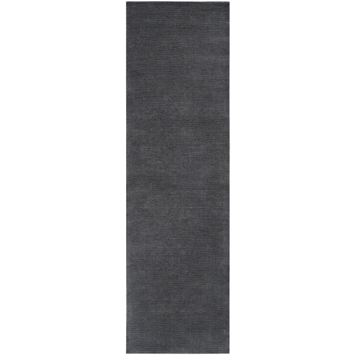 Casual Rugs & Solid Rugs Mystique M-341  Black - Charcoal Hand Loomed Rug