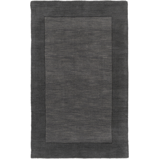 Casual Rugs & Solid Rugs Mystique M-347  Black - Charcoal Hand Loomed Rug