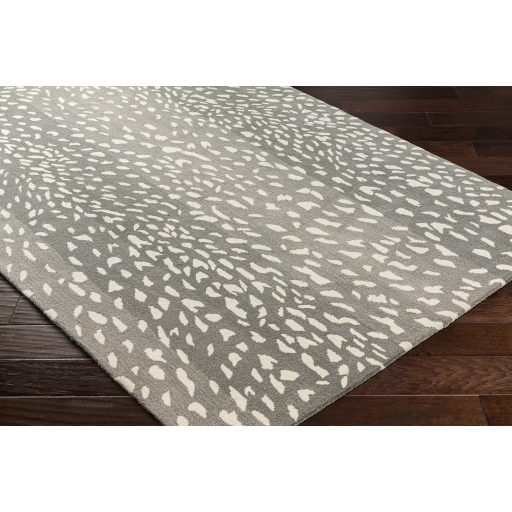 Animal Print Rugs & Cow Hides Athena ATH-5163 (Sample only) Lt. Grey - Grey & Ivory - Beige Hand Tufted Rug