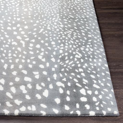 Animal Print Rugs & Cow Hides Athena ATH-5163 (Sample only) Lt. Grey - Grey & Ivory - Beige Hand Tufted Rug