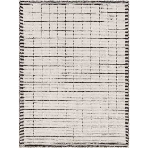 Contemporary & Transitional Rugs Carre CCR-2301 Lt. Grey - Grey & Black - Charcoal Hand Loomed Rug