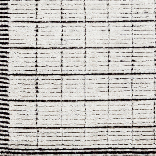 Contemporary & Transitional Rugs Carre CCR-2301 Lt. Grey - Grey & Black - Charcoal Hand Loomed Rug