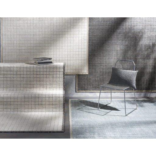 Contemporary Rugs & Transitional Rugs Carre CCR-2301 Lt. Grey - Grey & Black - Charcoal Hand Loomed Rug