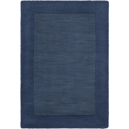 Casual Rugs & Solid Rugs Mystique M-309  Medium Blue - Navy Hand Loomed Rug