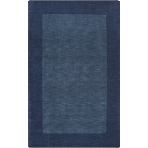 Casual Rugs & Solid Rugs Mystique M-309  Medium Blue - Navy Hand Loomed Rug