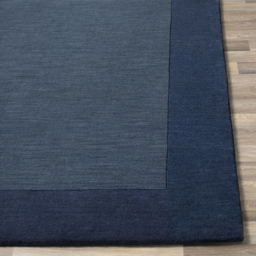 Transitional & Casual Rugs Mystique M-309 (sample only) Medium Blue - Navy Hand Loomed Rug