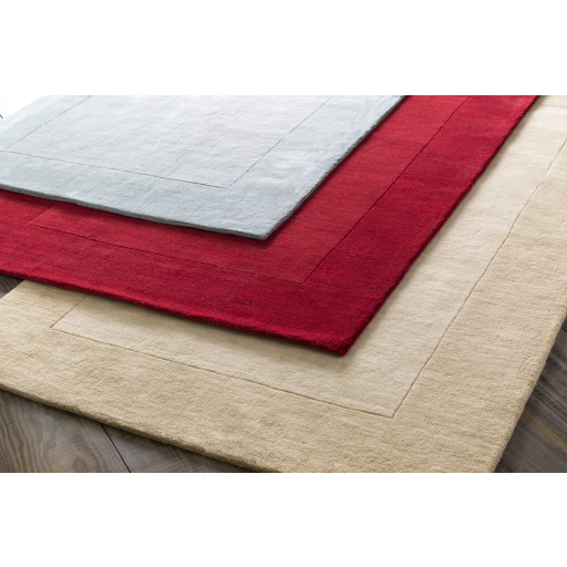 Casual Rugs & Solid Rugs Mystique M-299  Red - Burgundy Hand Tufted Rug
