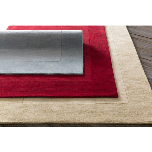 Casual Rugs & Solid Rugs Mystique M-299  Red - Burgundy Hand Tufted Rug
