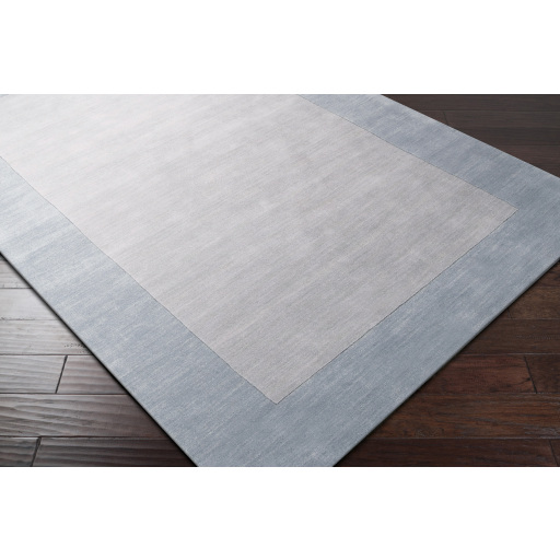 Casual Rugs & Solid Rugs Mystique M-305  Lt. Blue - Blue Hand Tufted Rug